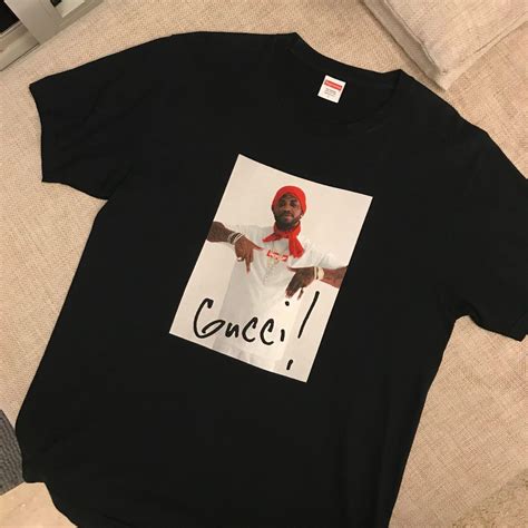 gucci mane supreme shirt buy|supreme gucci mane tee black.